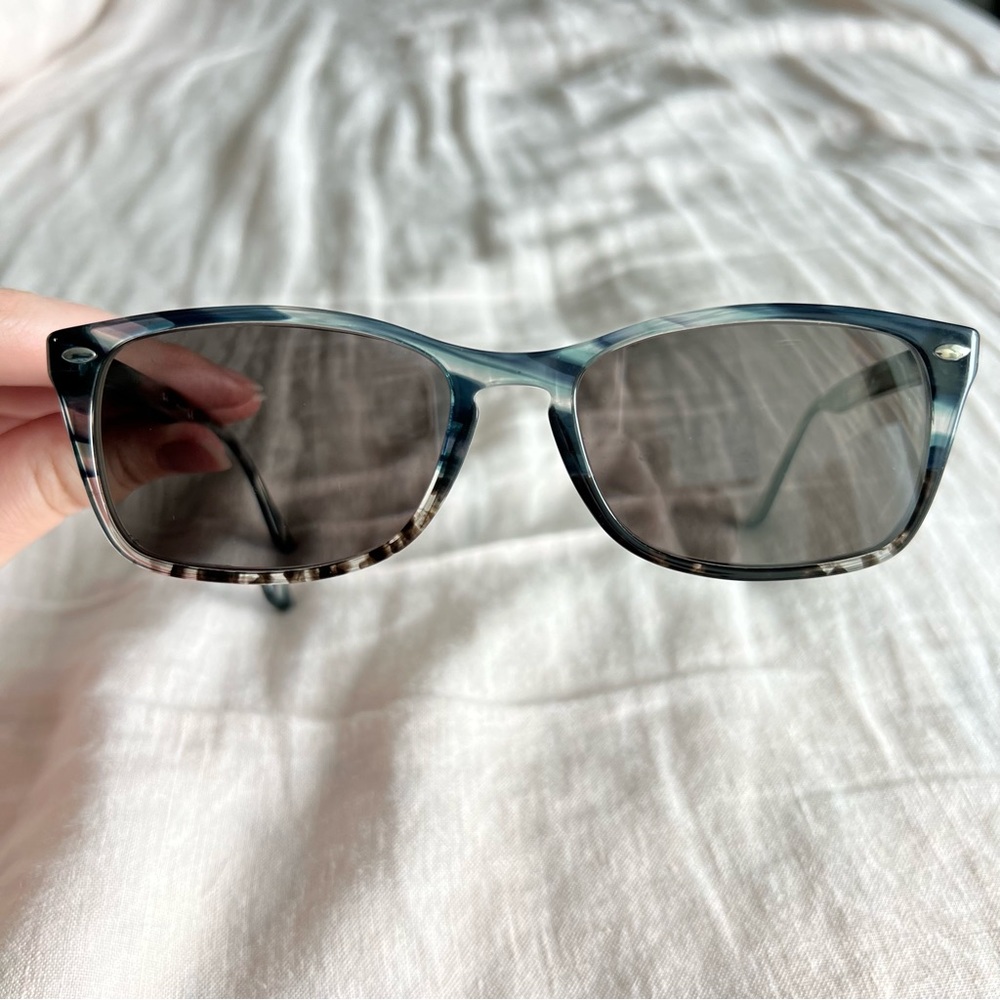 Authentic Ray-Ban Glasses Frame - Striped Blue Grey - Model RB5228M